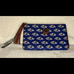 Dooney and Bourke Baltimore Ravens zip pouch NWT